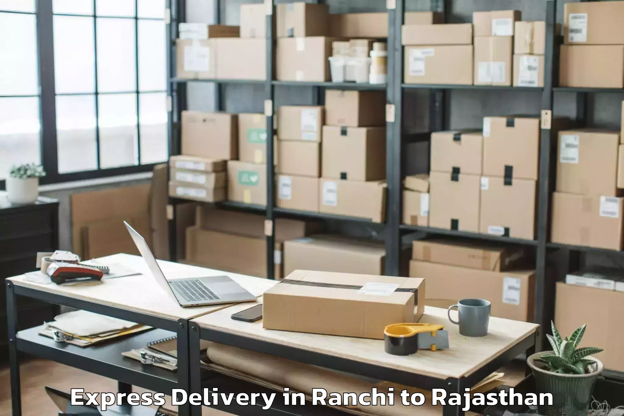 Expert Ranchi to Madanganj Kishangarh Express Delivery